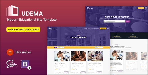 Udema v1.6 - Educational Site Template