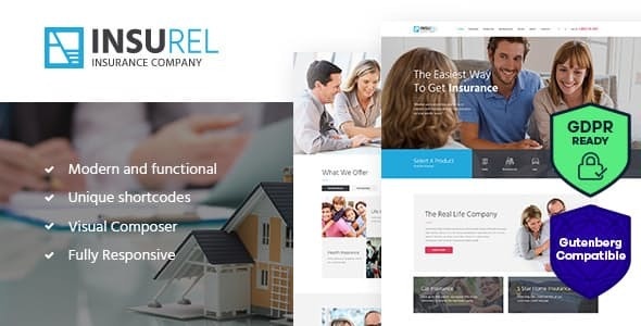 InsuRel v1.6.2 - Insurance & Finance WordPress Theme