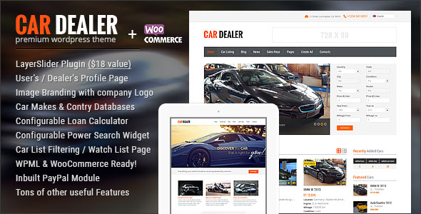 Car Dealer v1.4.8 - Automotive Responsive WordPress Theme