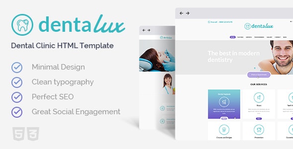 Dentalux v1.1 - Dentist & Healthcare Site Template