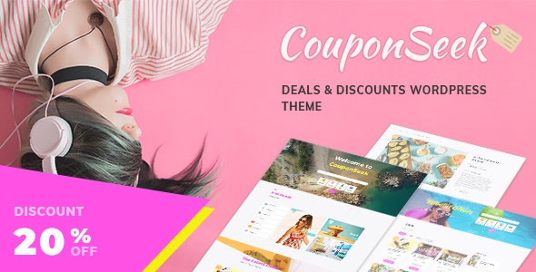 CouponSeek v1.1.4 - Deals & Discounts WordPress Theme