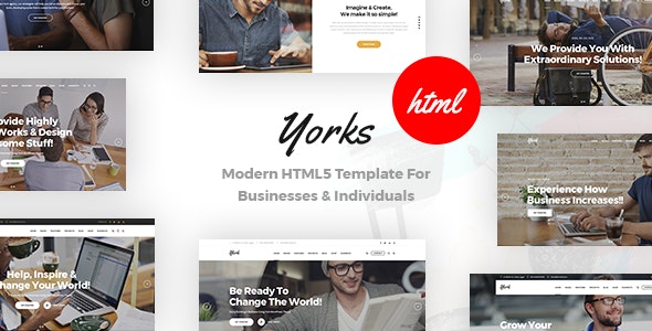 Yorks v1.0 - Modern HTML5 Template For Businesses & Individuals