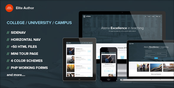 Download ATENA v1.3 – College, University and Campus template | Free Nulled Scripts