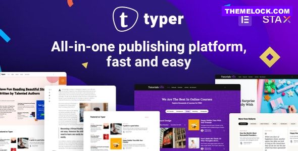 Typer v1.8.2 - Amazing Blog and Multi Author Publishing Theme