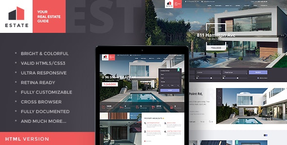 Estate v1.2 - Property Sales & Rental Site Template