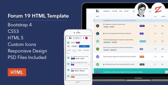 Forum19 v1.0 - HTML Template