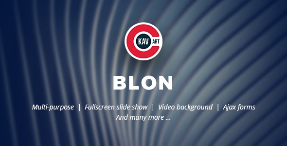 Blon v1.0 - Personal Portfolio Template