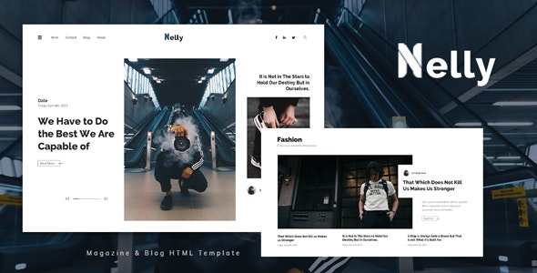 Nelly v1.0 - Blog and Magazine HTML Template