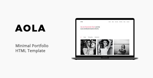 Aola v1.0 - Minimal Portfolio Template