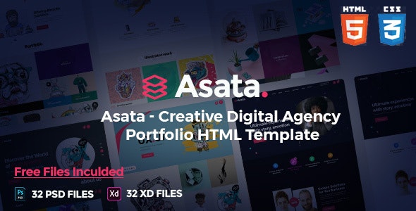 Asata v1.0 - Creative Digital Agency Portfolio Template