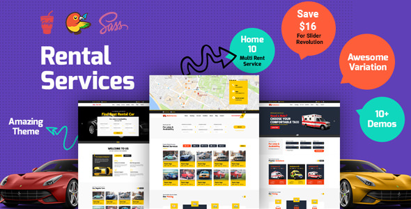 Download CarRent – Multipurpose Car Rental And Hire HTML Template | Free Nulled Scripts