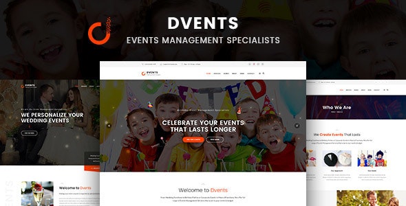 Dvents v1.1.8 - Events Management Companies and Agencies WordPress Theme