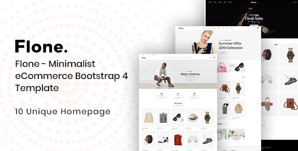 Flone - Minimalist eCommerce Bootstrap 4 Template