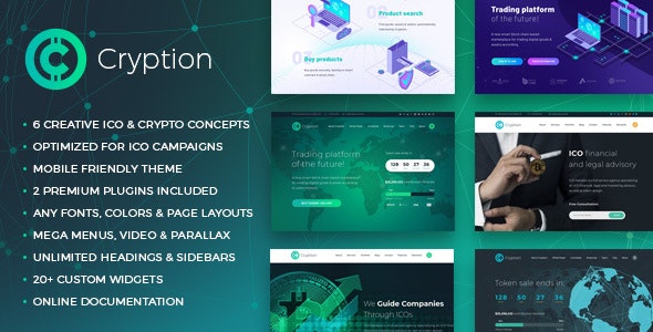 Cryption v1.0.6.1 - ICO, Cryptocurrency & Blockchain WordPress Theme