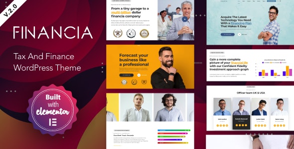 Financia v2.0.1 - Tax and Finance WordPress Theme