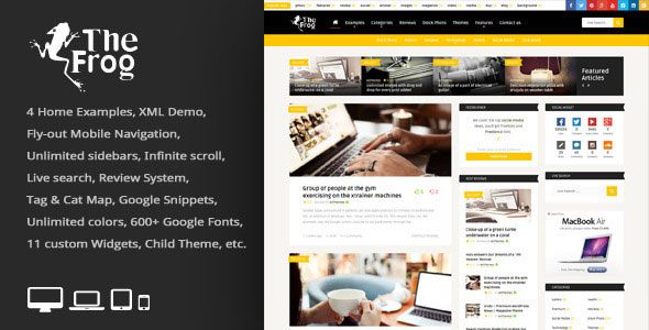 The Frog v3.6 - Creative News/Blog Magazine WP Theme