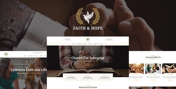 Faith & Hope v1.2.1 - A Modern Church & Religion Non-Profit WordPress Theme