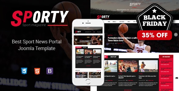 Sj Sporty v3.9.6 - Flexible Sports News Joomla Template