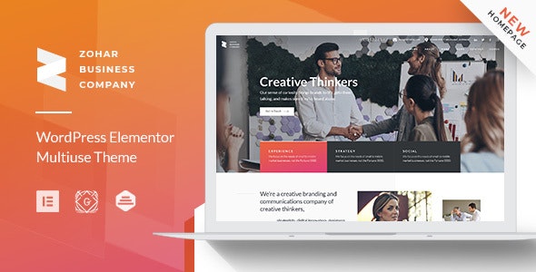 Zohar v1.0.8 - Business Consulting WordPress Theme for Elementor