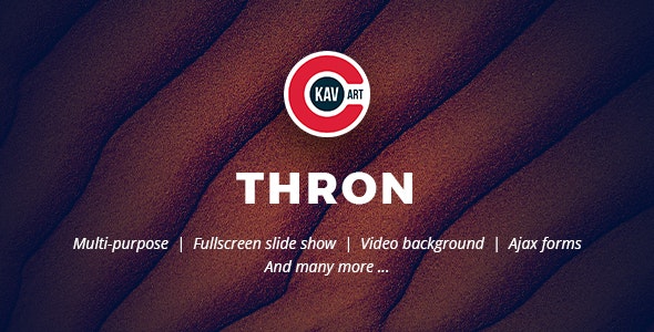 Thron v1.0 - Creative One Page Template
