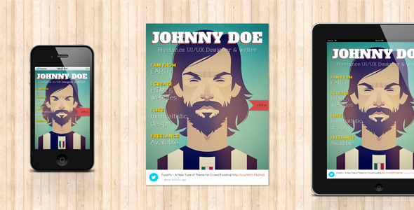 BookCard WP v4.8.8 - Responsive 3D Folded vCard Theme