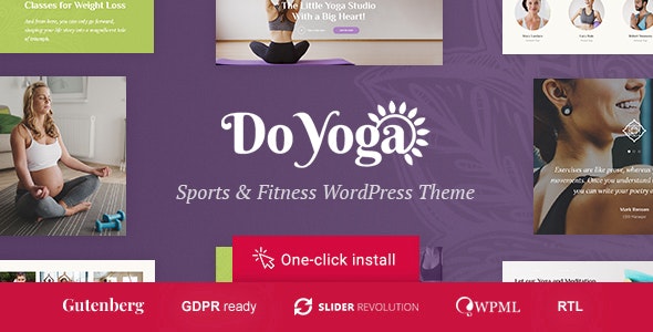 Do Yoga v1.1.0 - Fitness Studio & Yoga Club WordPress Theme