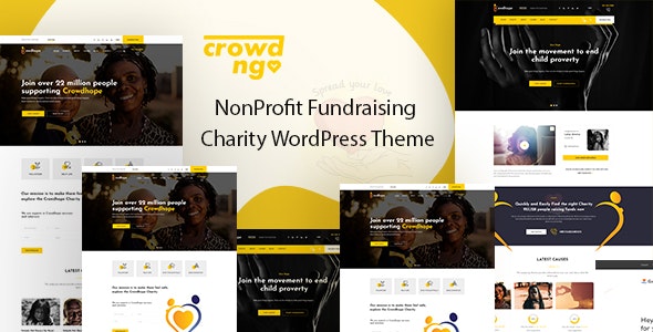 Crowdngo v1.0.2 - Fundraising Charity WordPress Theme