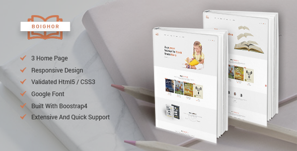 Boighor - Books Library eCommerce Store