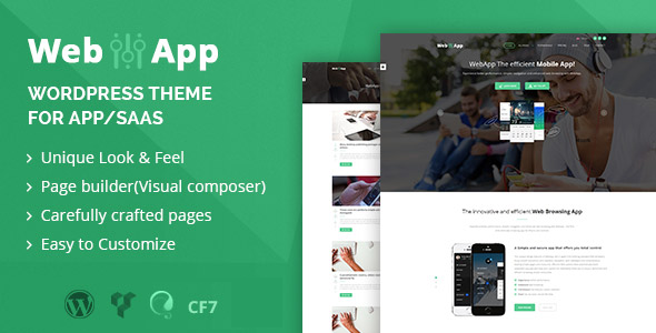 Webapp v1.2 - App - Saas WordPress Theme