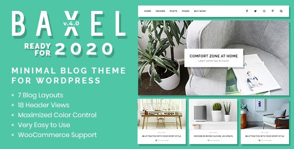 Baxel v4.1 - Minimal Blog Theme for WordPress