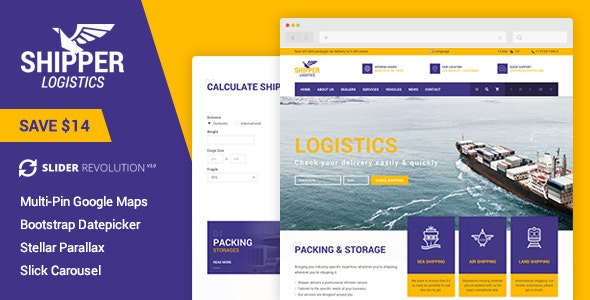 Shipper Logistic v1.0 - Transportation HTML Template