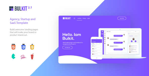 Download Bulkit – Agency, Startup and SaaS template | Free Nulled Scripts