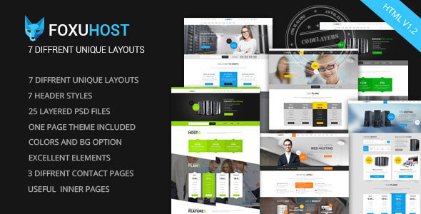 Foxuhost v1.2 - Web Hosting, Responsive HTML5 Template