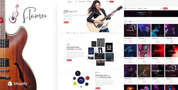 Flamez v1.0 - Music Store Shopify Theme