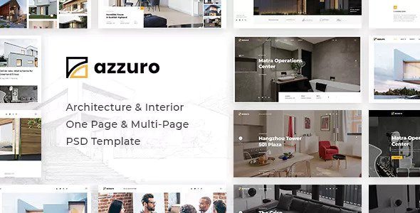 Azzuro - Architecture & Interior PSD Template
