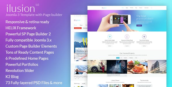 Download Ilusion v1.0 – Versatile Joomla 3 Template | Free Nulled Scripts