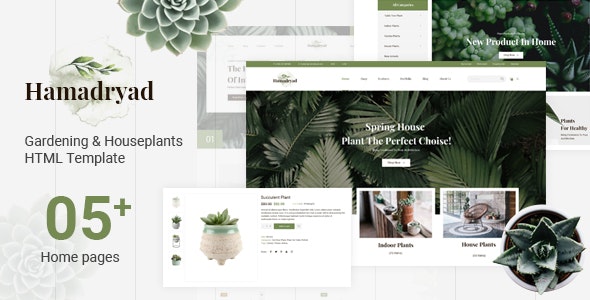 Hamadryad v1.0.0 - Gardening & Houseplants HTML Template