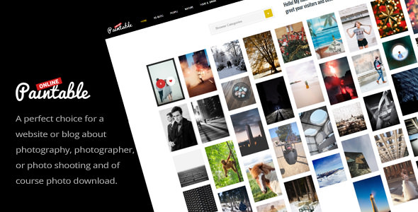 Paintable v2.2 - Photography and Blog / Photos Download Theme