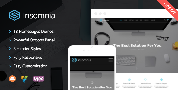 Insomnia v1.1.5 - Beautiful and Modern Creative Theme