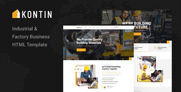 Kontin v1.0 - Industrial & Factory Business HTML Template