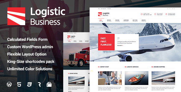 Download Logistic Business v1.0.8 – Transport & Trucking Logistics WordPress Theme | Free Nulled Scripts