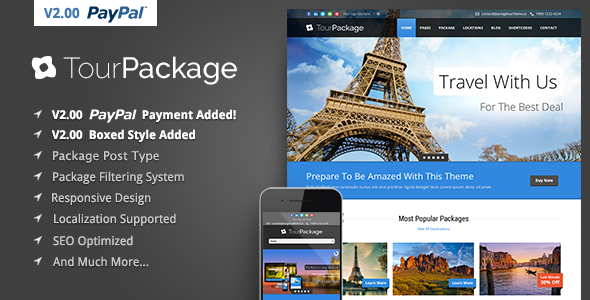 Tour Package v2.10 - Wordpress Travel/Tour Theme