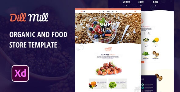 Download Dillmill v1.0 – Organic and Food Store XD Template | Free Nulled Scripts