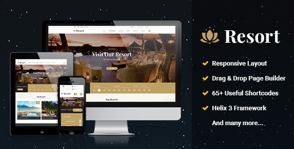 Resort II v3.9.0 - Ultimate Responsive Hotel, Travel Joomla Template