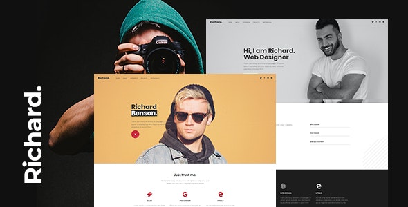 Richard v1.0 - Onepage Personal WordPress Theme