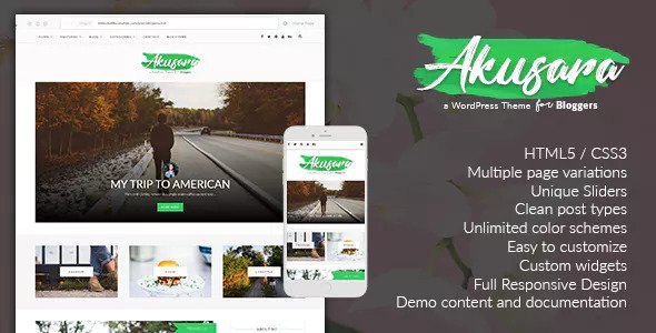 Akusara v3.0 - Multipurpose Blog Theme