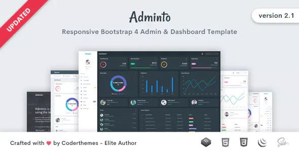 Adminto v2.1 - Responsive Admin & Dashboard Template