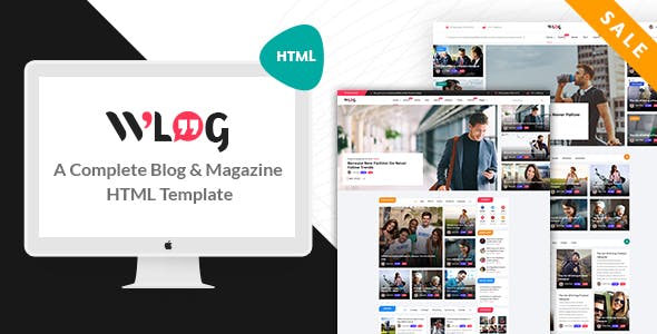 Wlog v1.0 - Blog and Magazine HTML Template