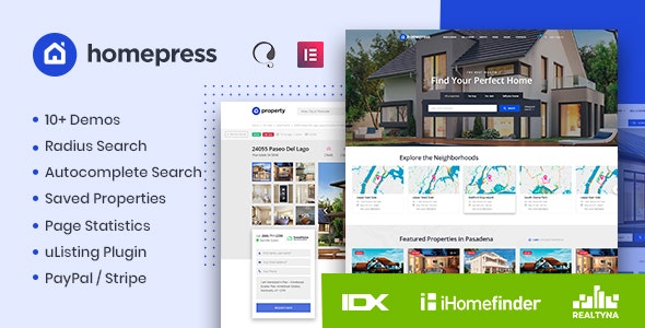 HomePress v1.1.3 - Real Estate WordPress Theme