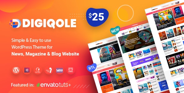 Digiqole v1.3.0 - News Magazine WordPress Theme